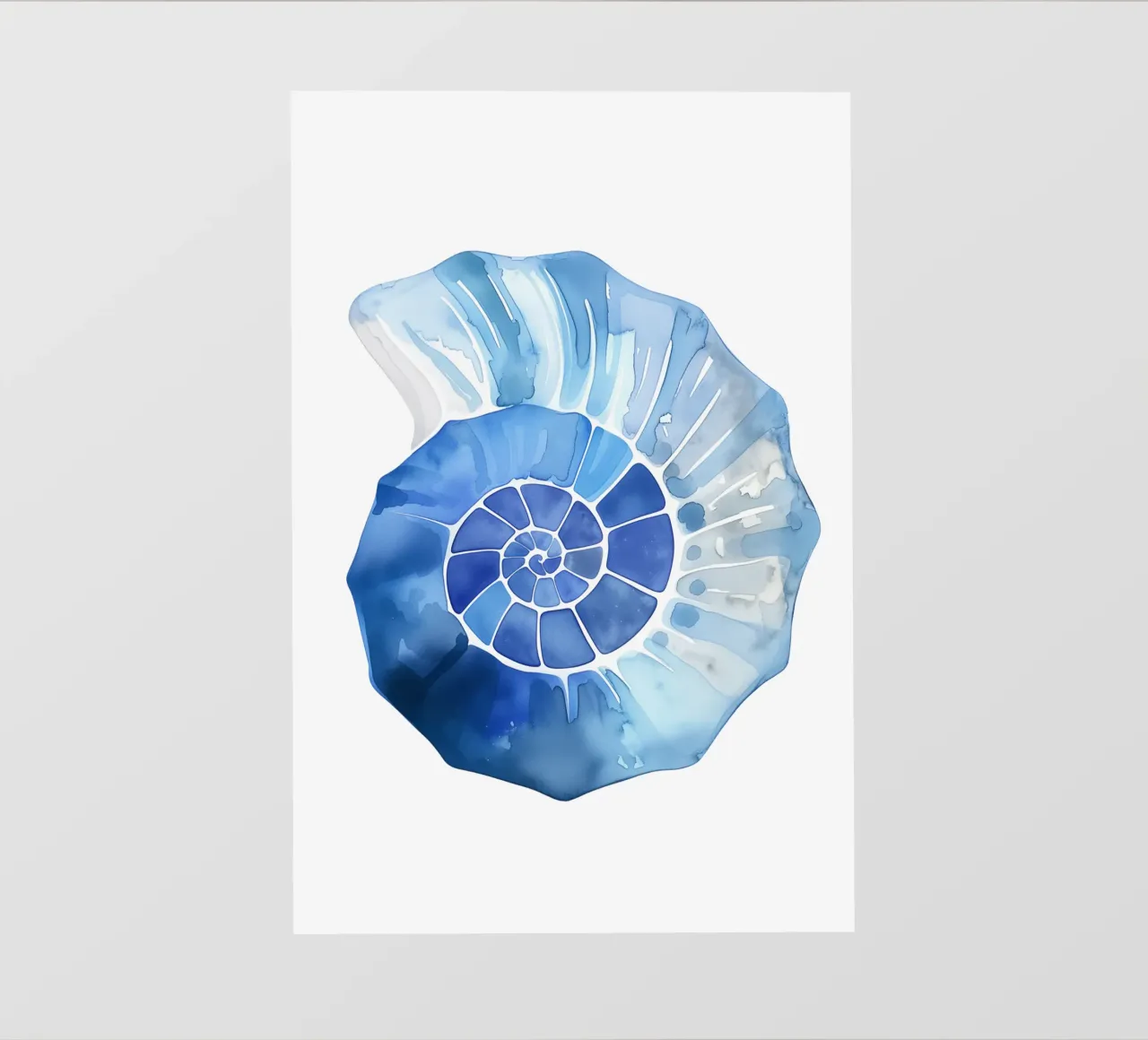 Zacht nautilusschelpmotief fotobehang van Carinaprint