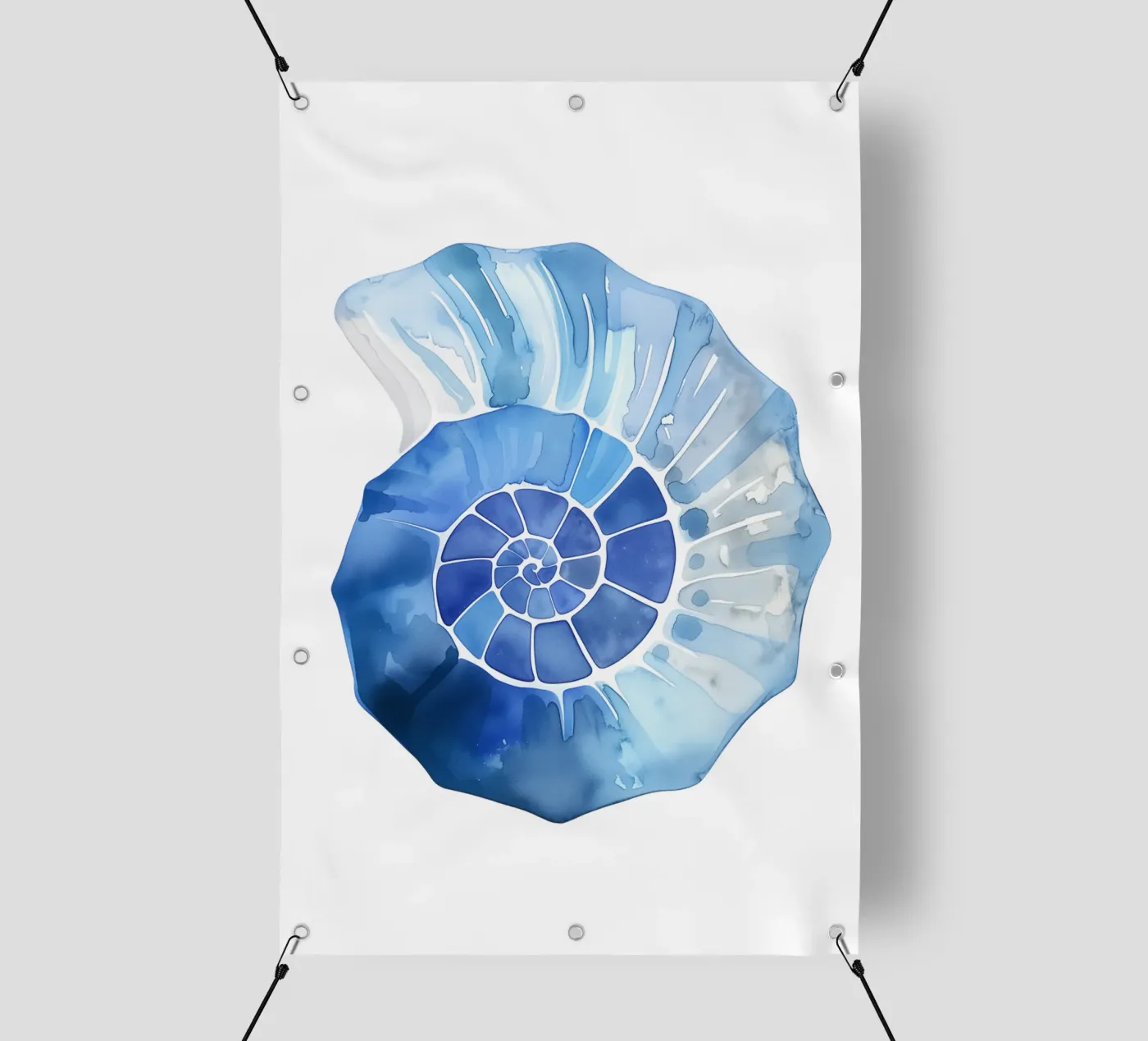 Soft nautilus shell pattern telo in pvc da Carinaprint