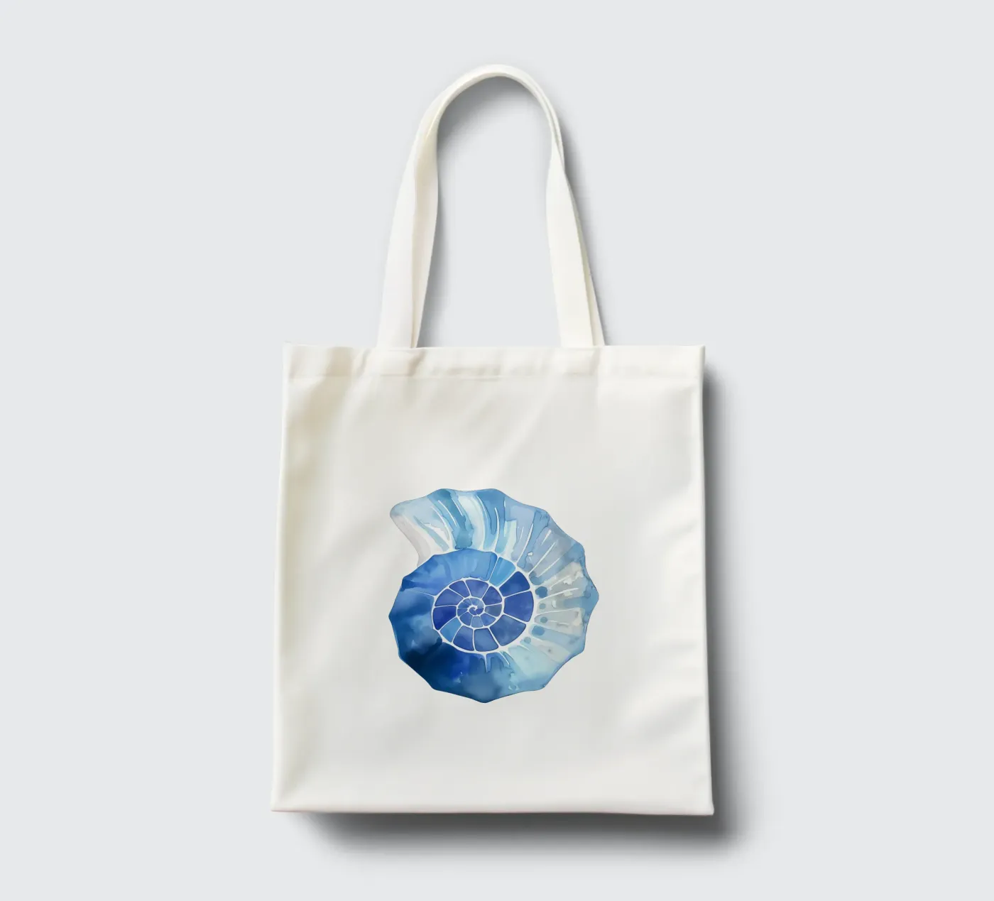 Soft nautilus shell pattern borsa in juta da Carinaprint