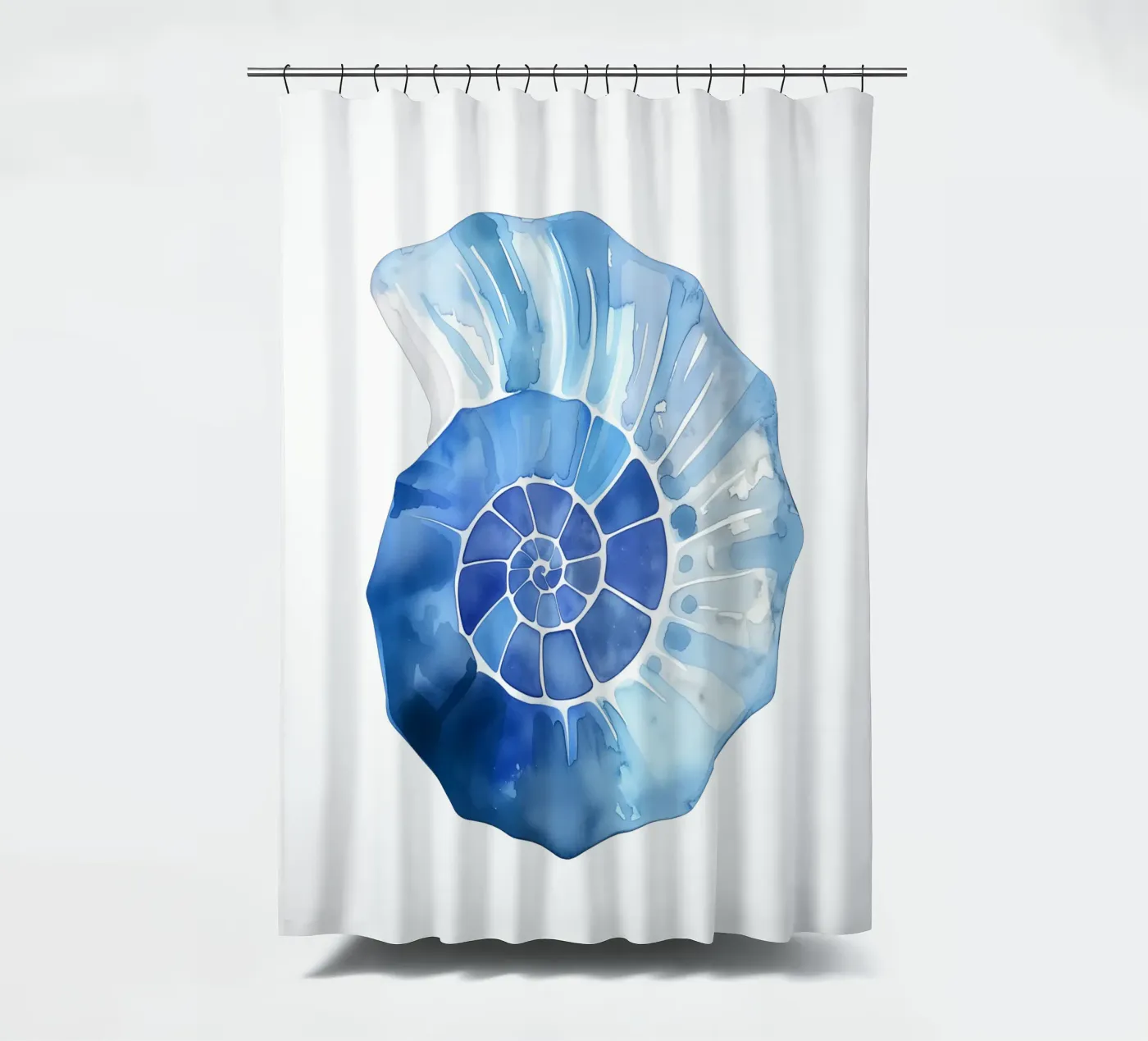 Morbido motivo a conchiglia nautilus tenda da doccia da Carinaprint