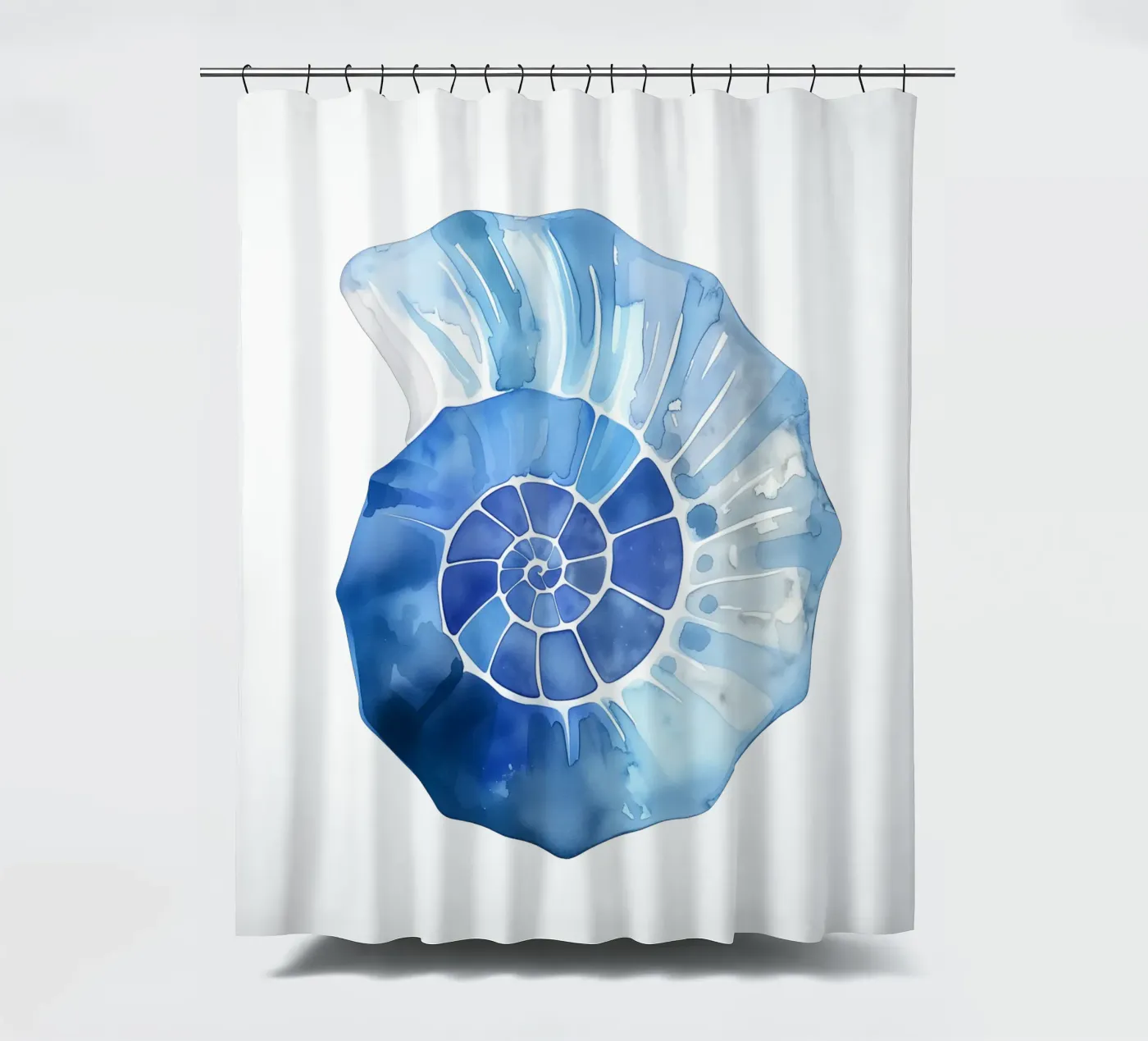 Morbido motivo a conchiglia nautilus tenda da doccia da Carinaprint