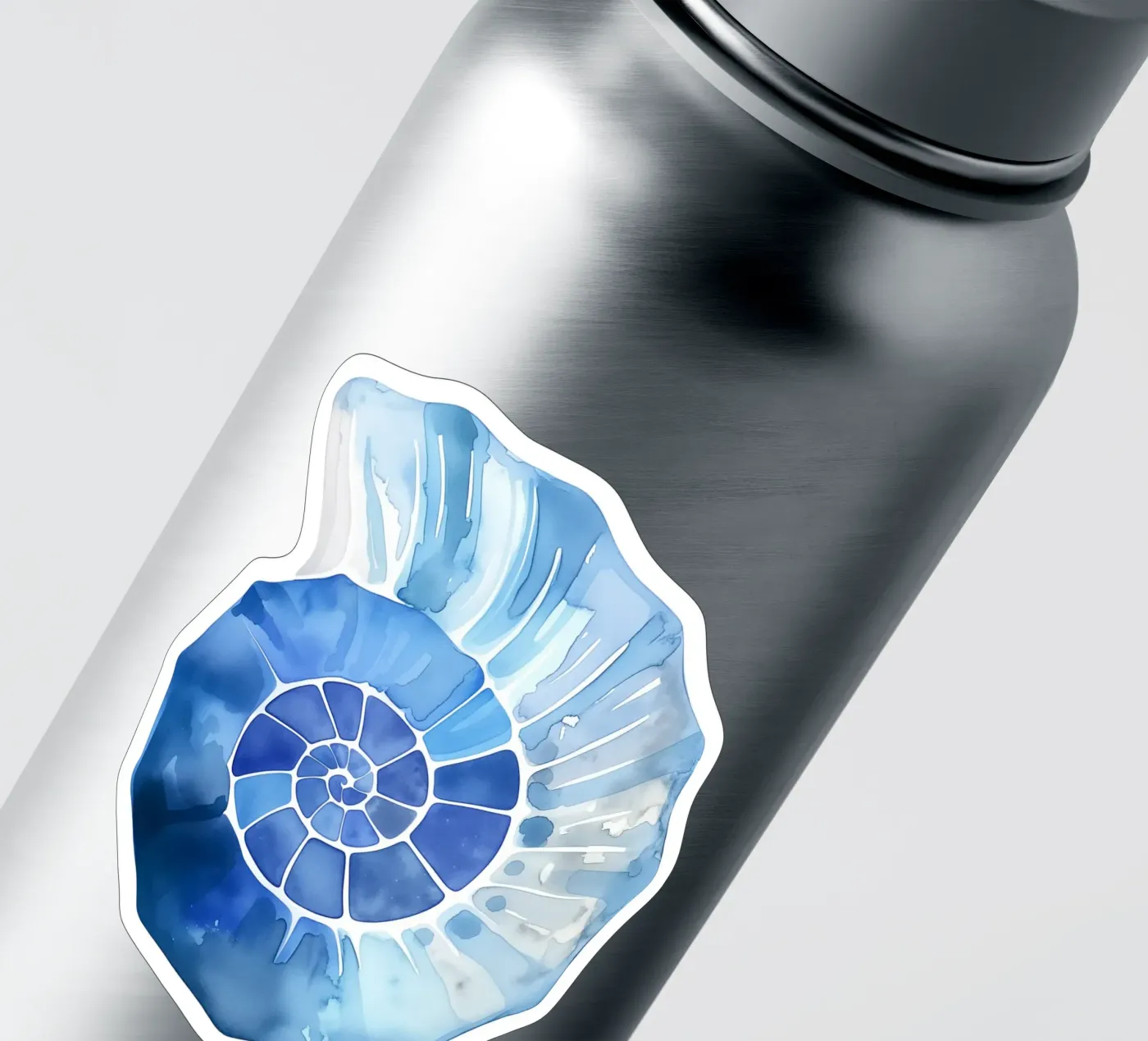 Soft nautilus shell pattern Sticker von Carinaprint