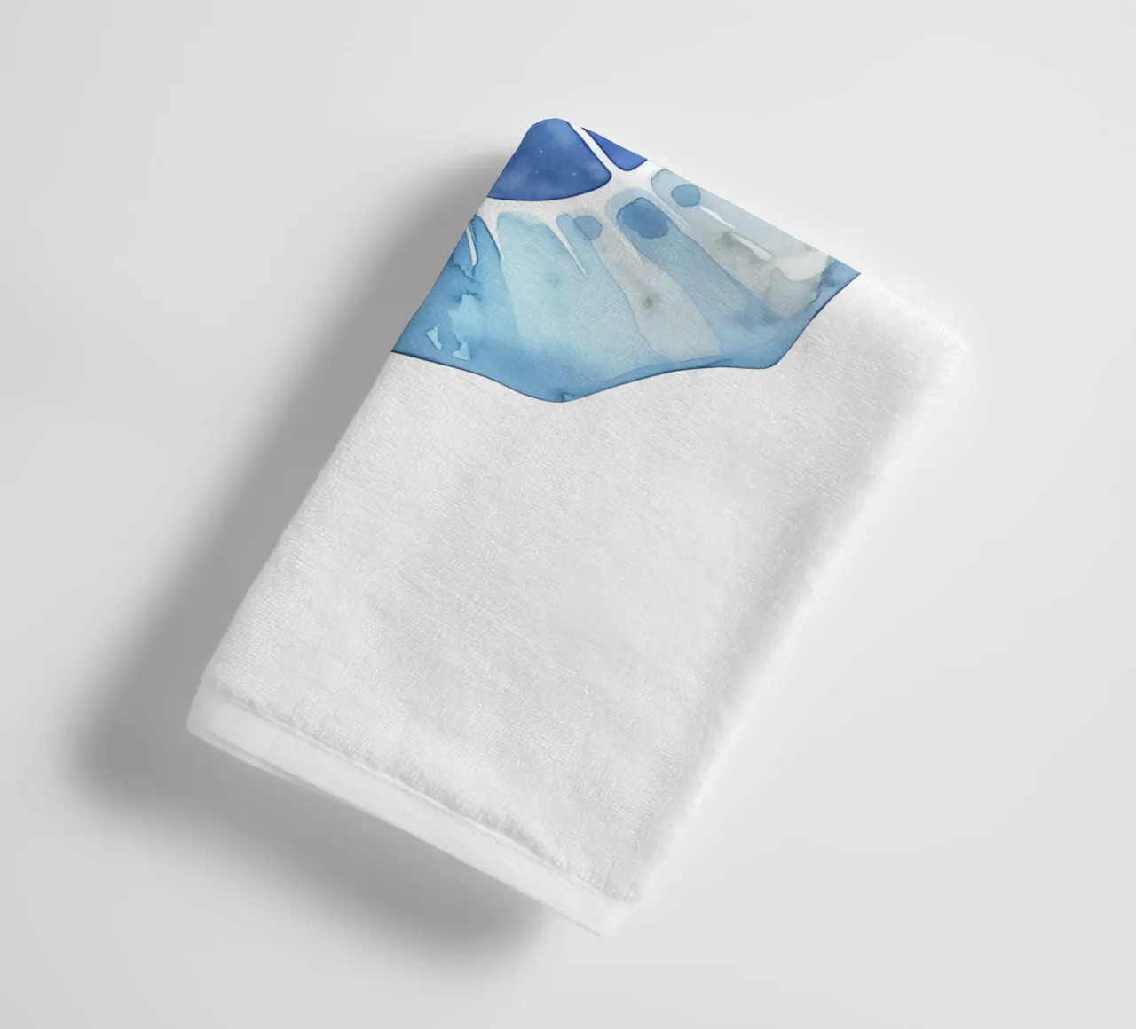 Soft nautilus shell pattern towel by Carinaprint