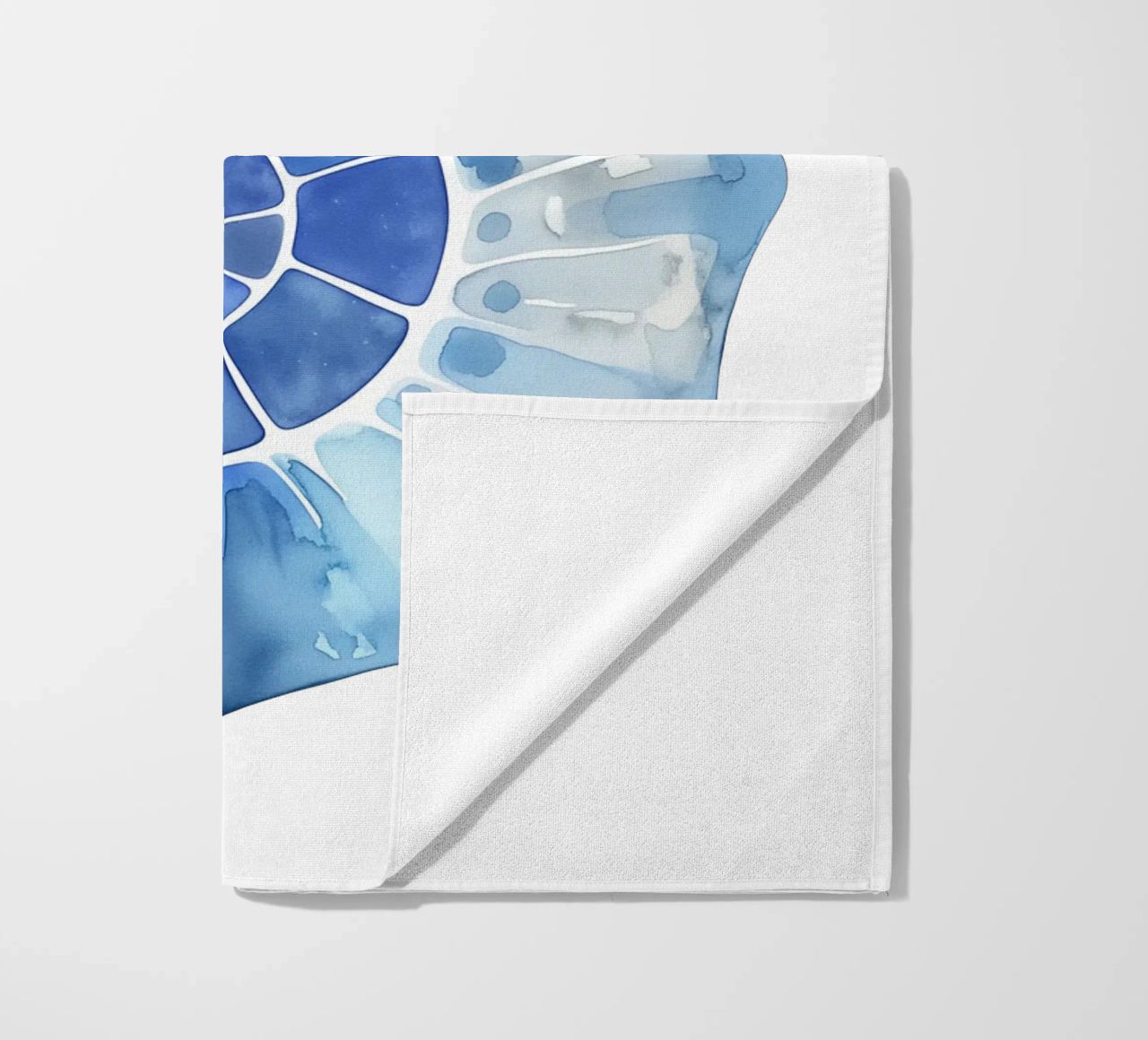 Soft nautilus shell pattern beach towel by Carinaprint