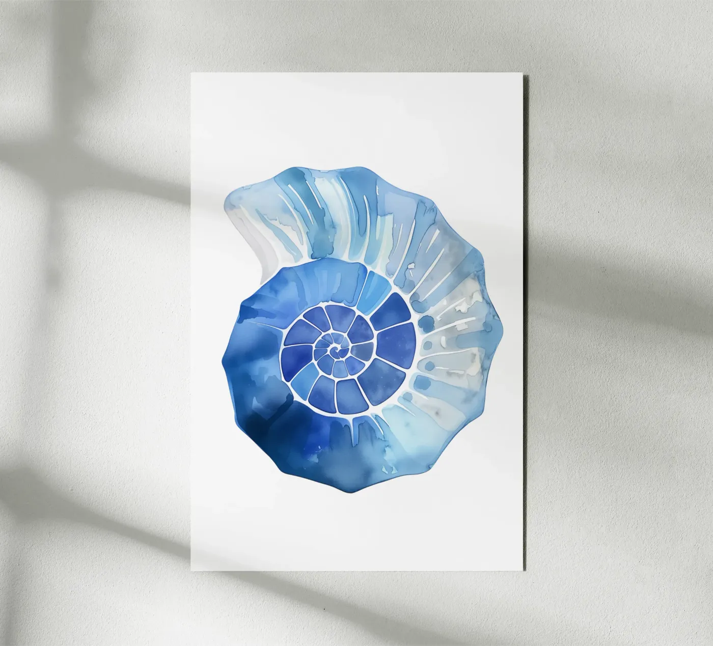 Morbido motivo a conchiglia nautilus alluminio dibond da Carinaprint