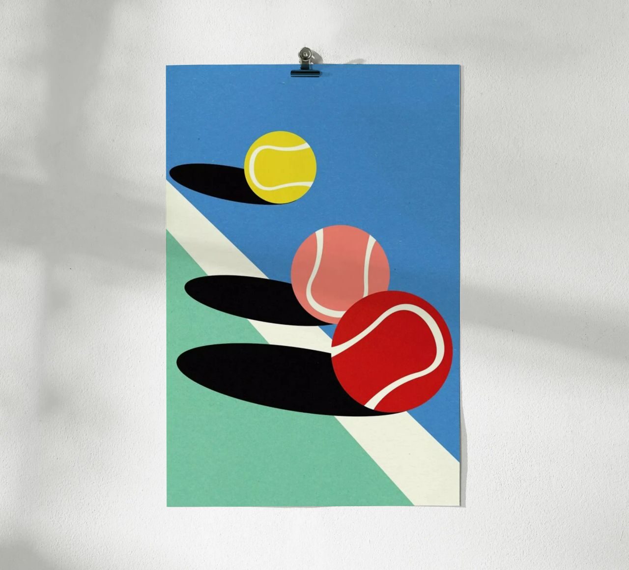 3 Tennis Balls poster by Rosi Feist