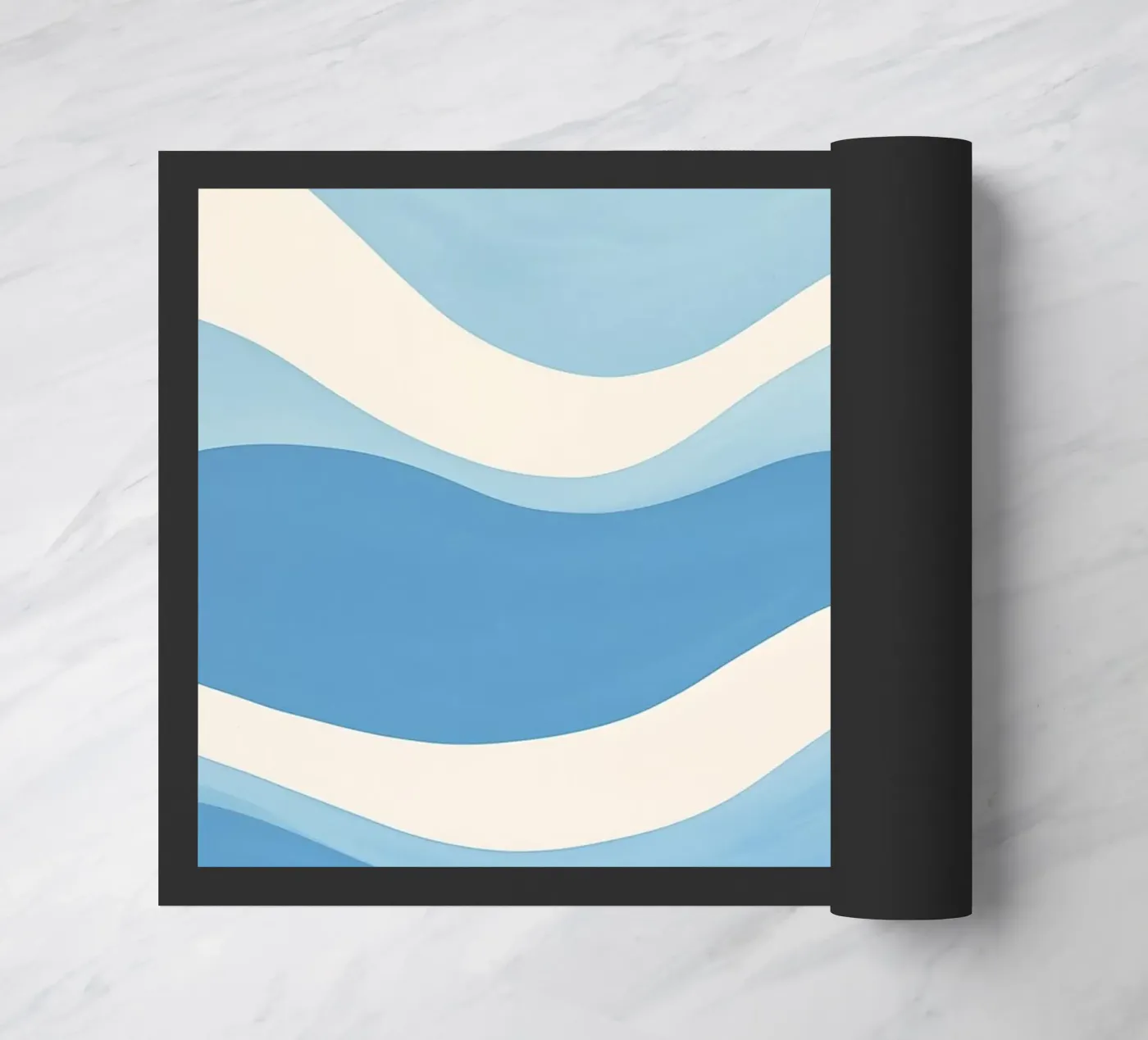 Maritime ocean waves doormat by Carinaprint
