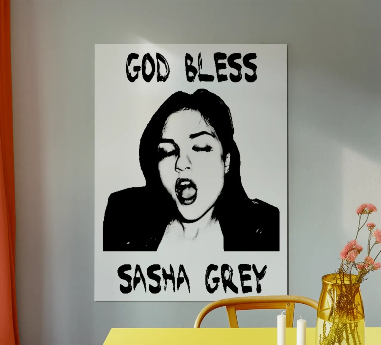 Gott segne Sasha Grey Poster von Ettyhmoz