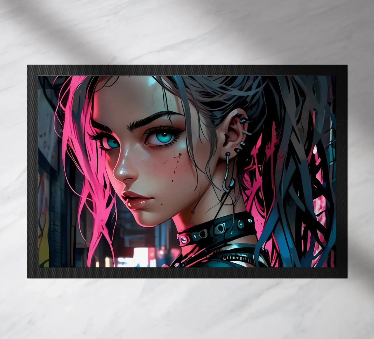 Ragazza Urbana Neon zerbino da LM2KONE