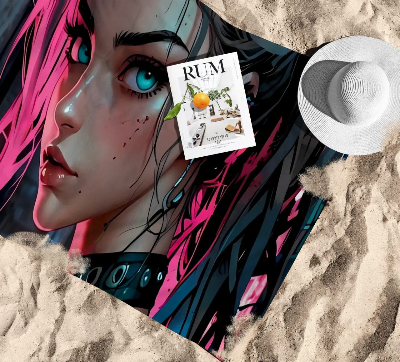 Ragazza Urbana Neon telo mare da LM2KONE