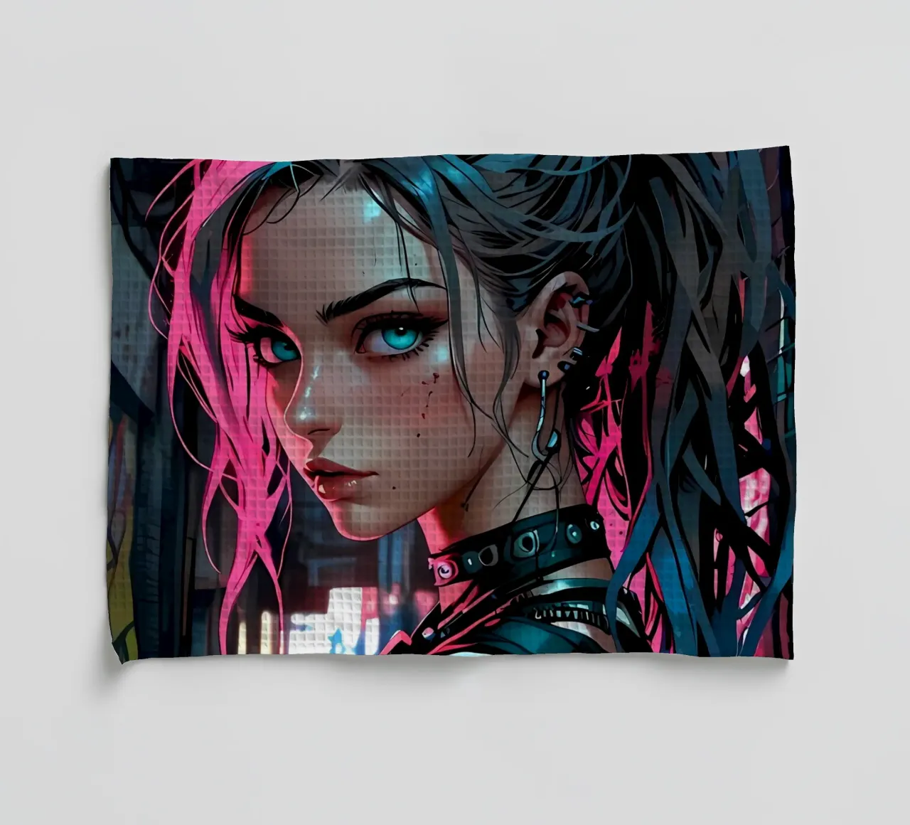Ragazza Urbana Neon canovaccio da cucina da LM2KONE