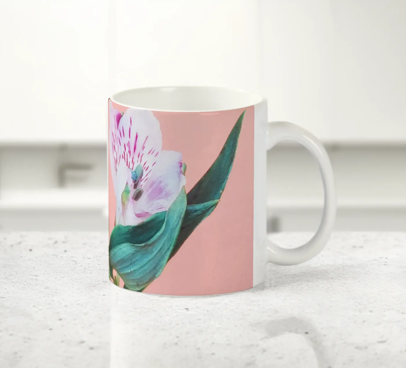 Peruvian Lily ceramic mug by Cassia Beck Photography