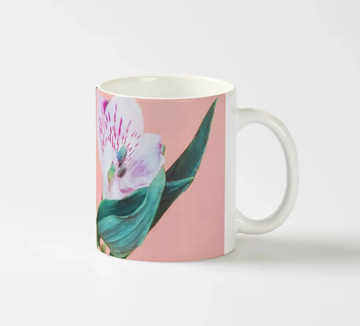 Peruvian Lily ceramic mug by Cassia Beck Photography