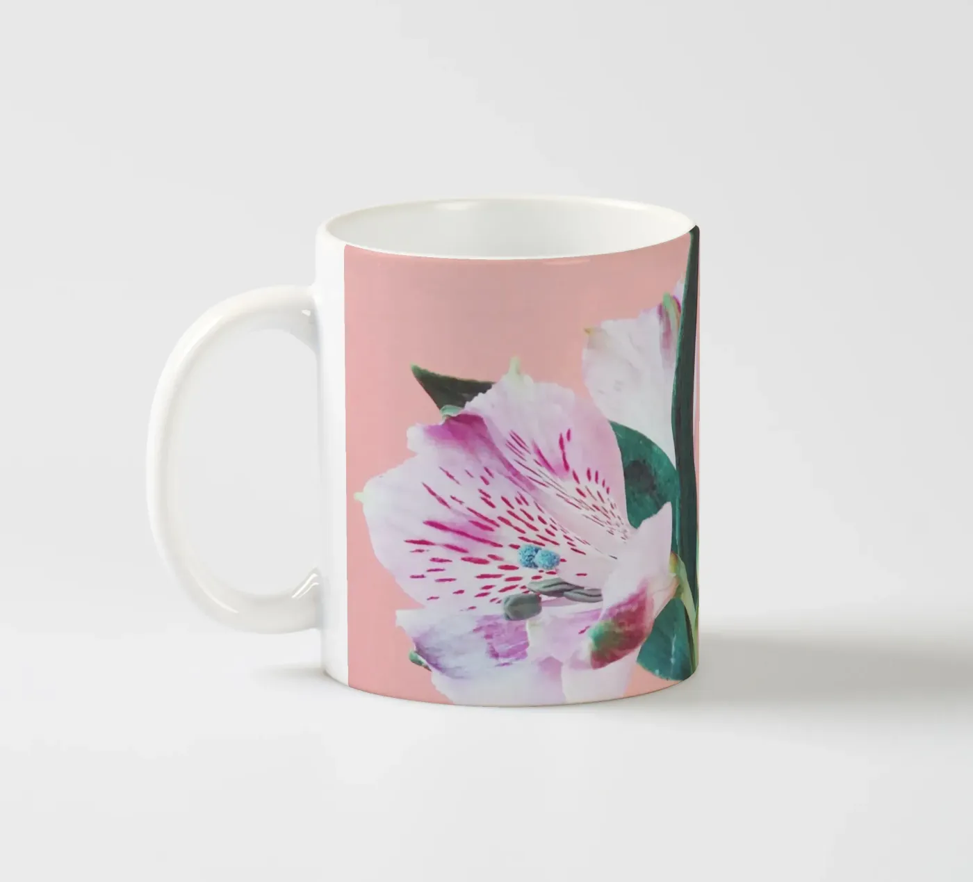 Peruvian Lily ceramic mug by Cassia Beck Photography