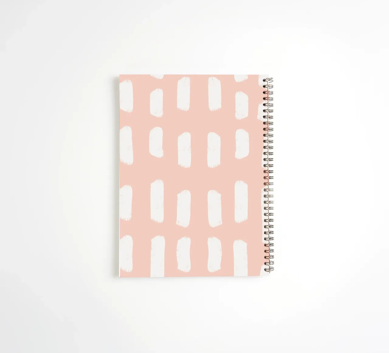 Soft Blush Brushstrokes - Abstract Pastel spiral notebook by susanacosta