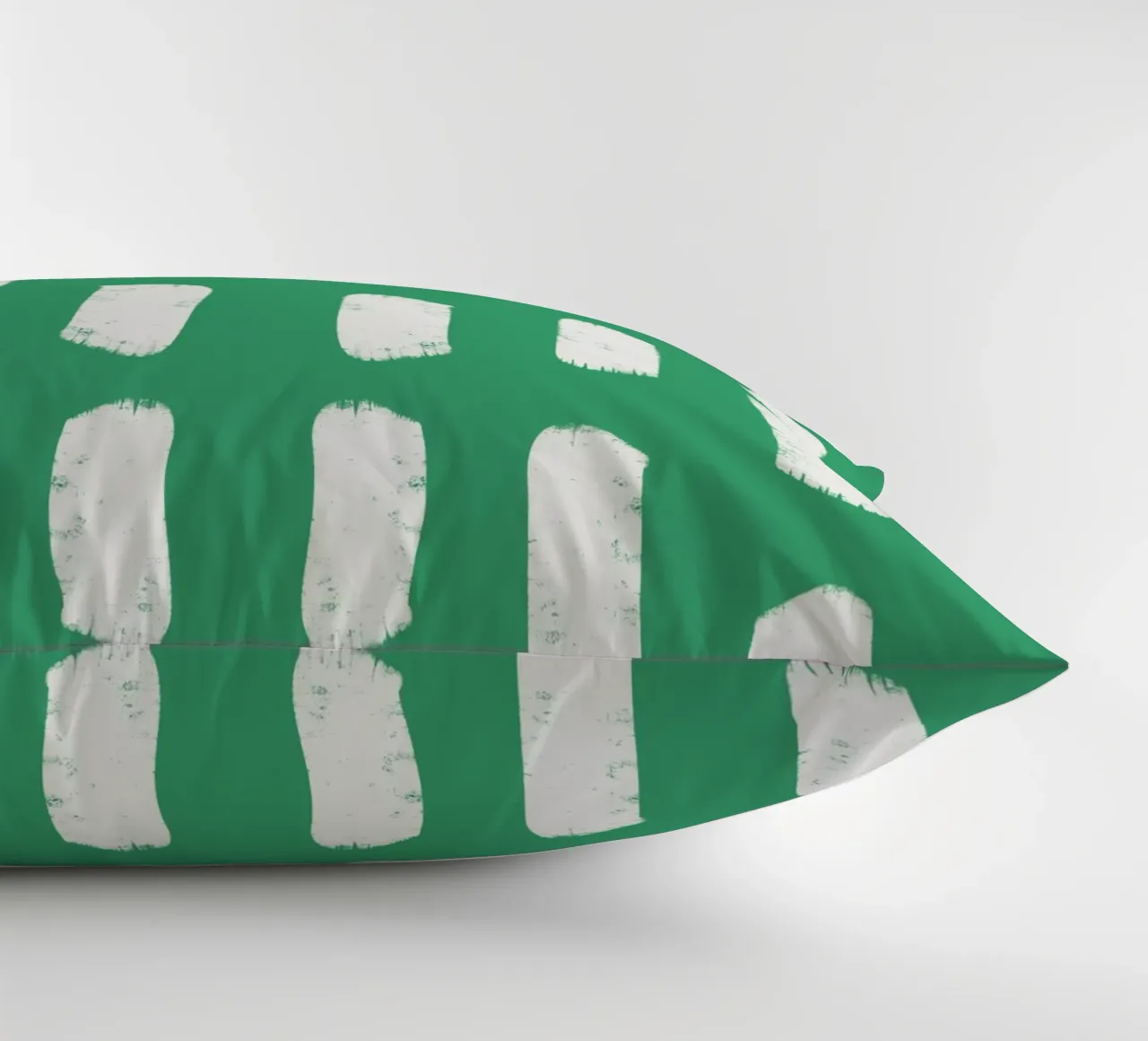 Emerald Brushstrokes - Abstract Botanical Pattern decorative cushion by susanacosta