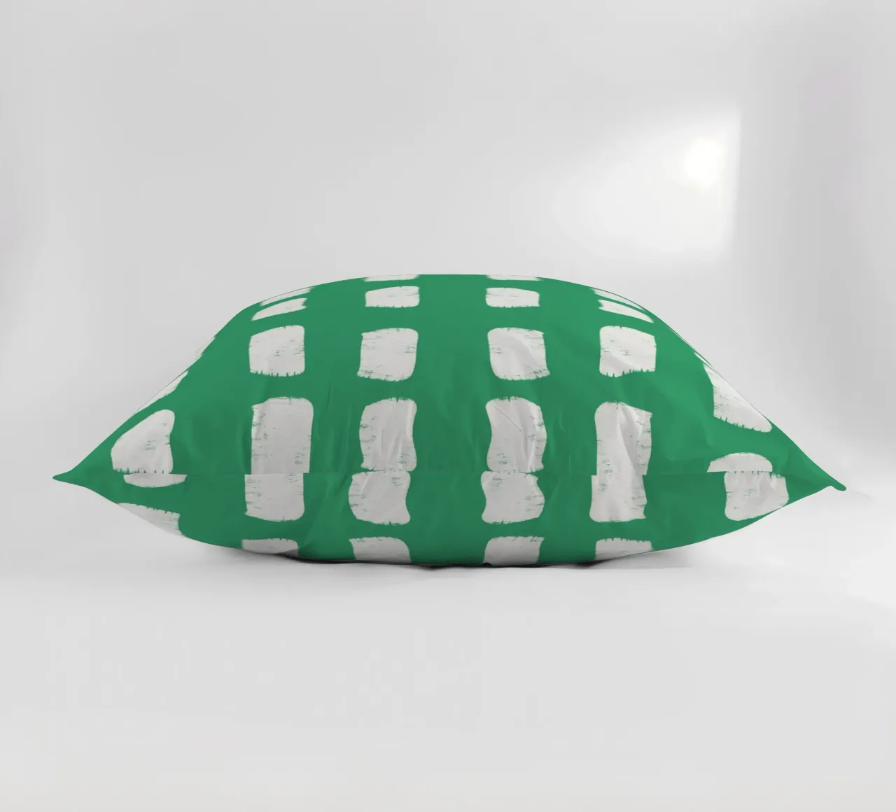 Emerald Brushstrokes - Abstract Botanical Pattern decorative cushion by susanacosta