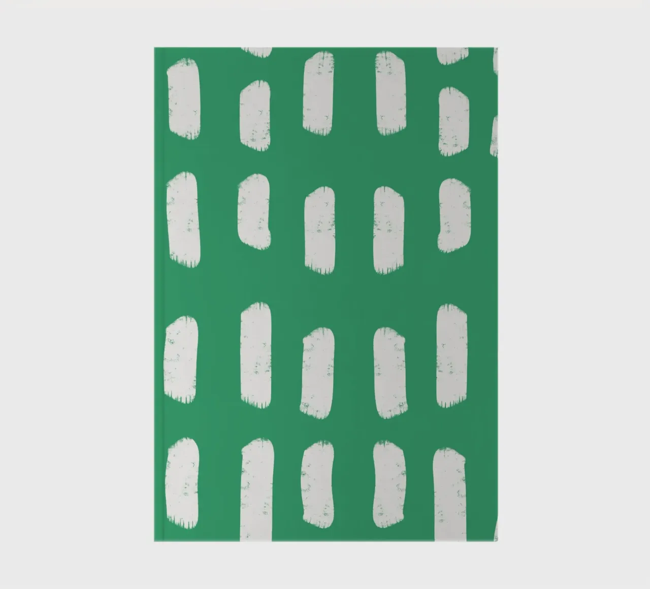 Emerald Brushstrokes - Abstract Botanical Pattern notebook by susanacosta