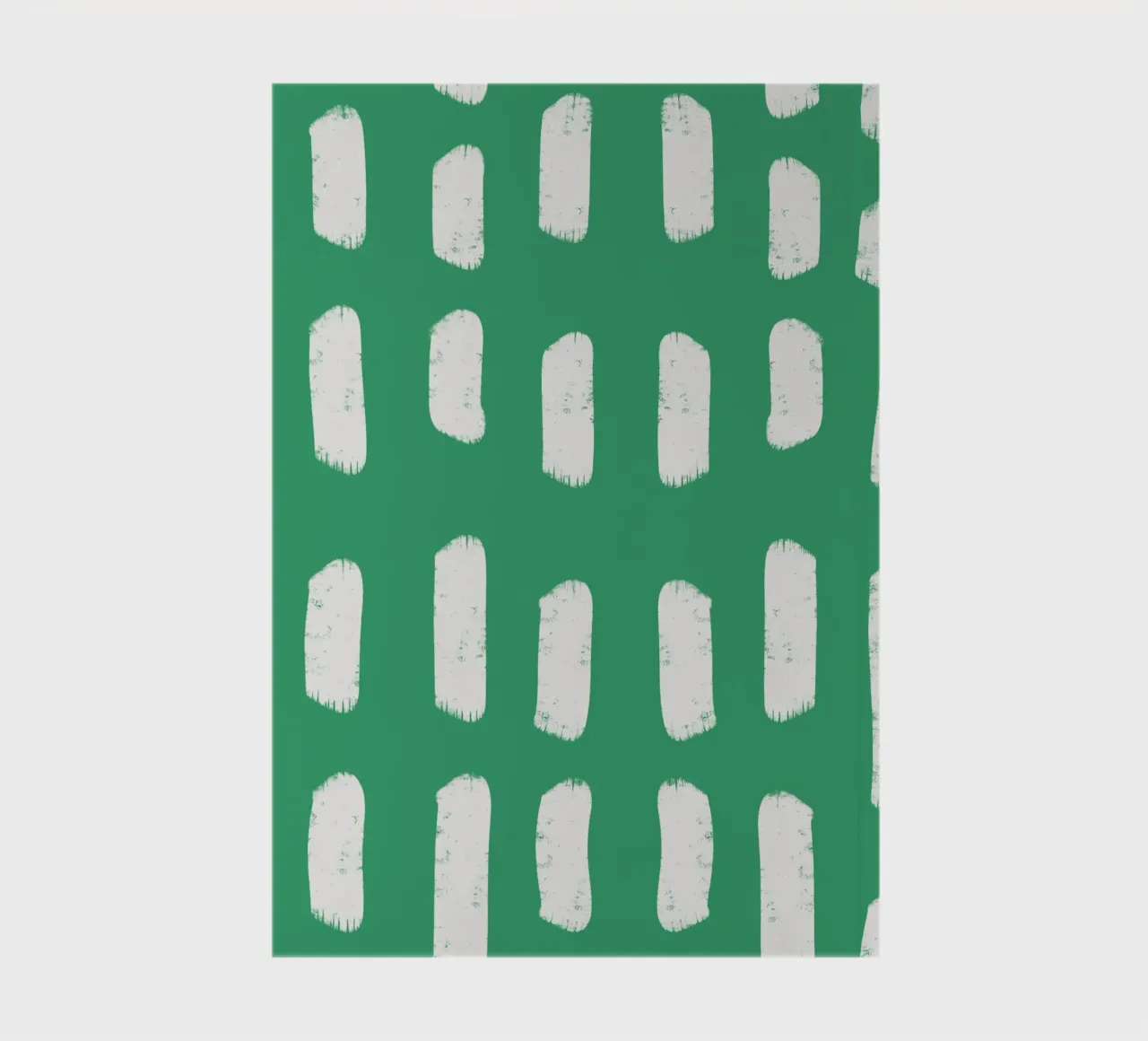 Emerald Brushstrokes - Abstract Botanical Pattern notebook by susanacosta