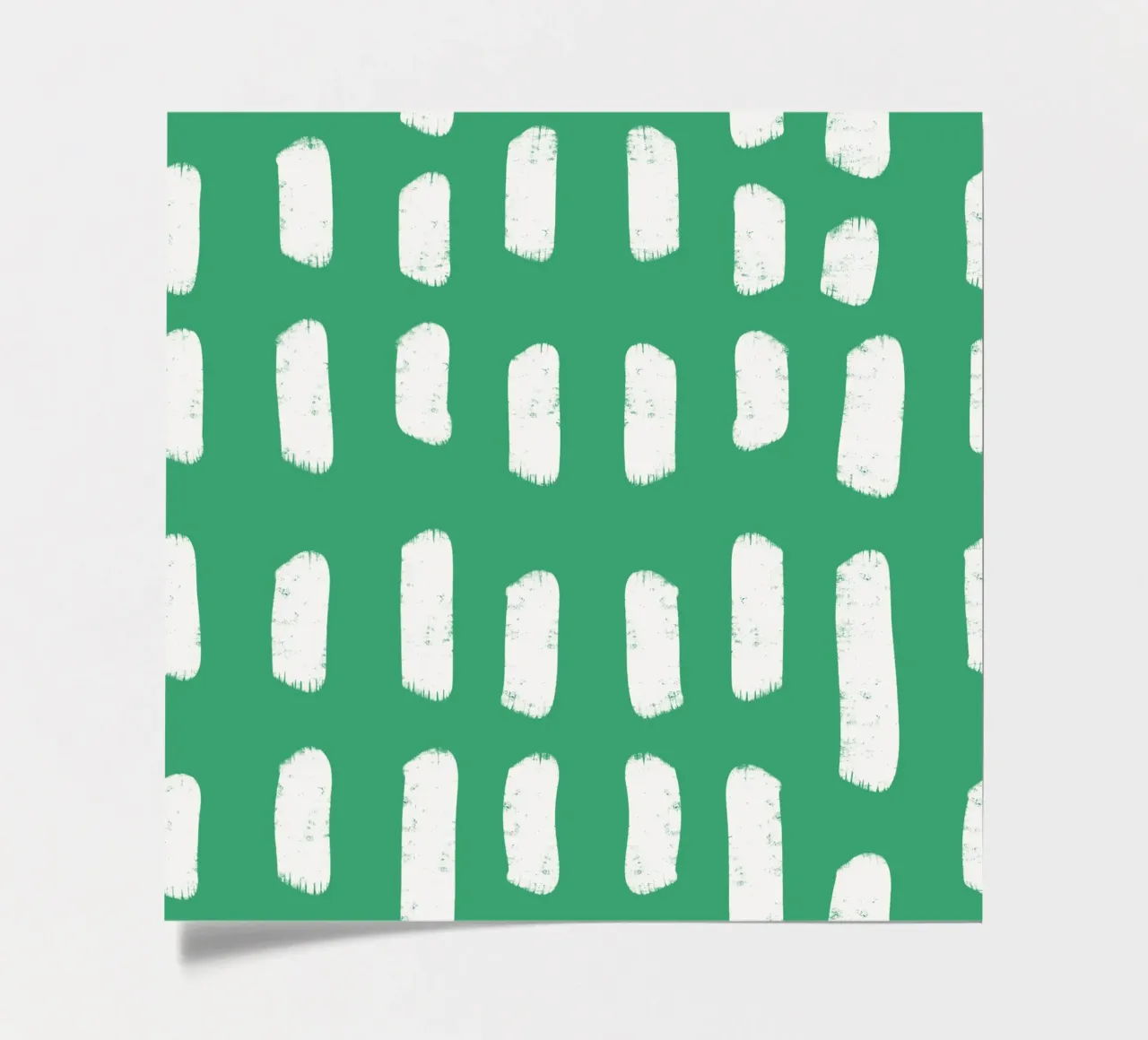 Emerald Brushstrokes - Abstract Botanical Pattern sticker sheet by susanacosta