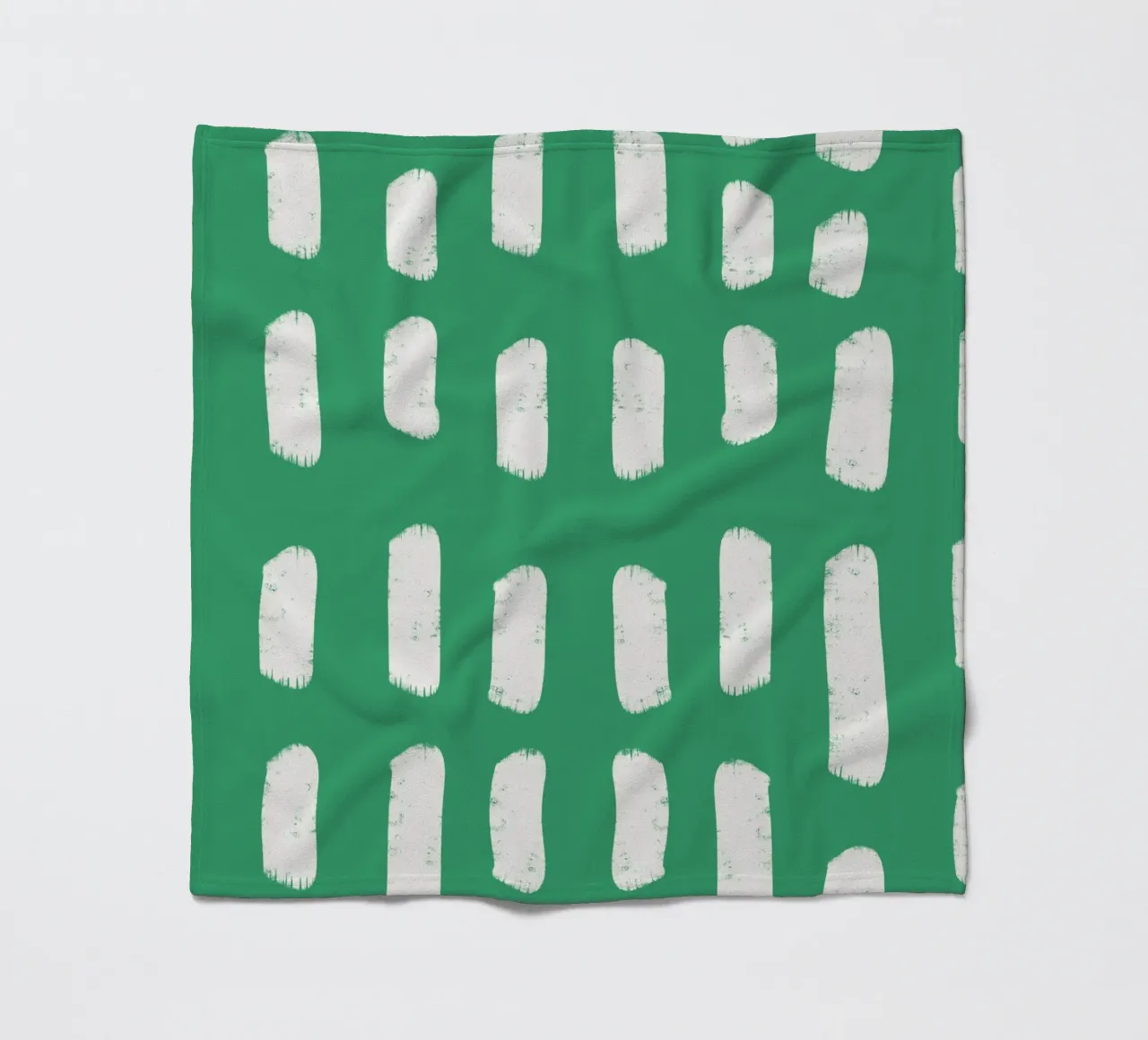 Emerald Brushstrokes - Abstract Botanical Pattern fleece blanket by susanacosta