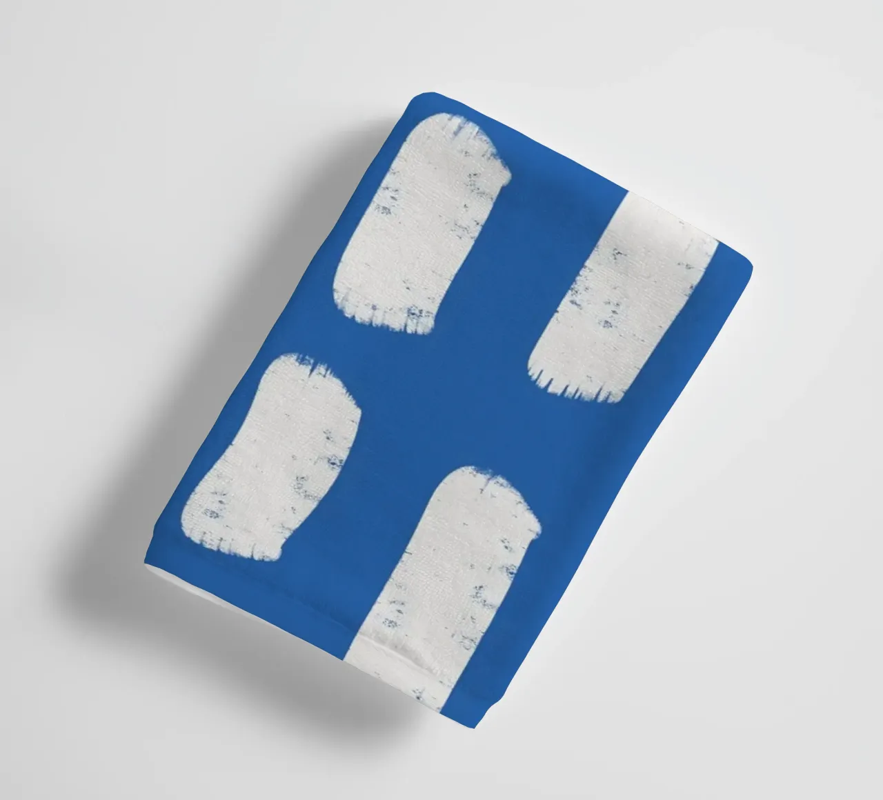 Blue Brushstrokes - Abstract Coastal towel by susanacosta