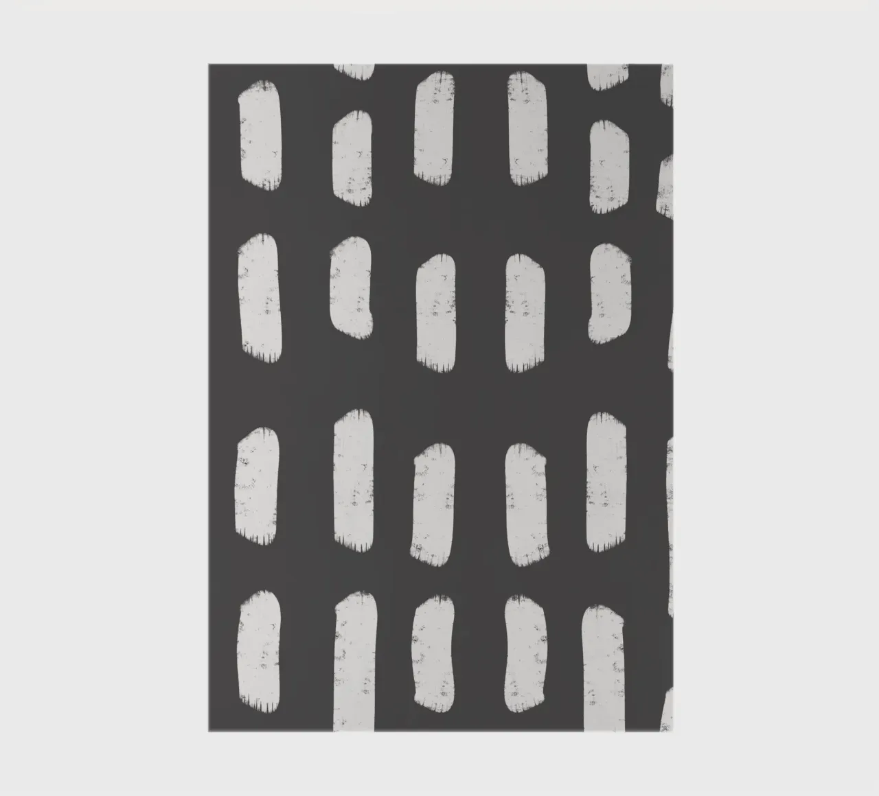Charcoal Brushstrokes - Abstract Modern Pattern notebook by susanacosta