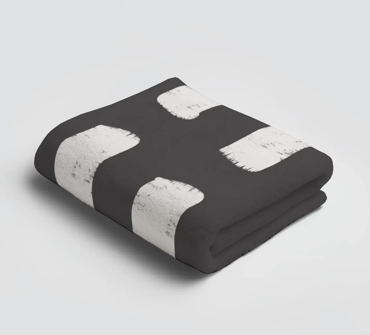 Charcoal Brushstrokes - Abstract Modern Pattern towel by susanacosta