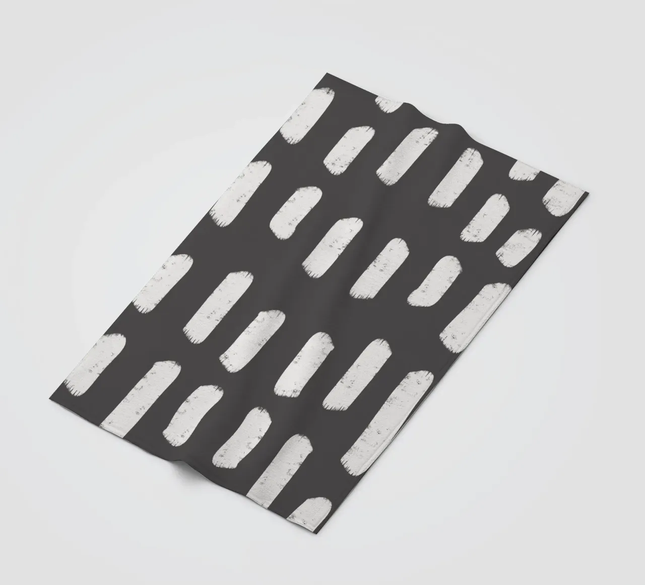 Charcoal Brushstrokes - Abstract Modern Pattern fleece blanket by susanacosta