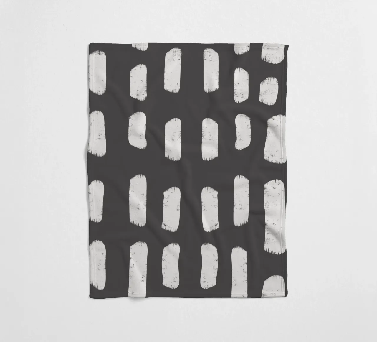 Charcoal Brushstrokes - Abstract Modern Pattern fleece blanket by susanacosta