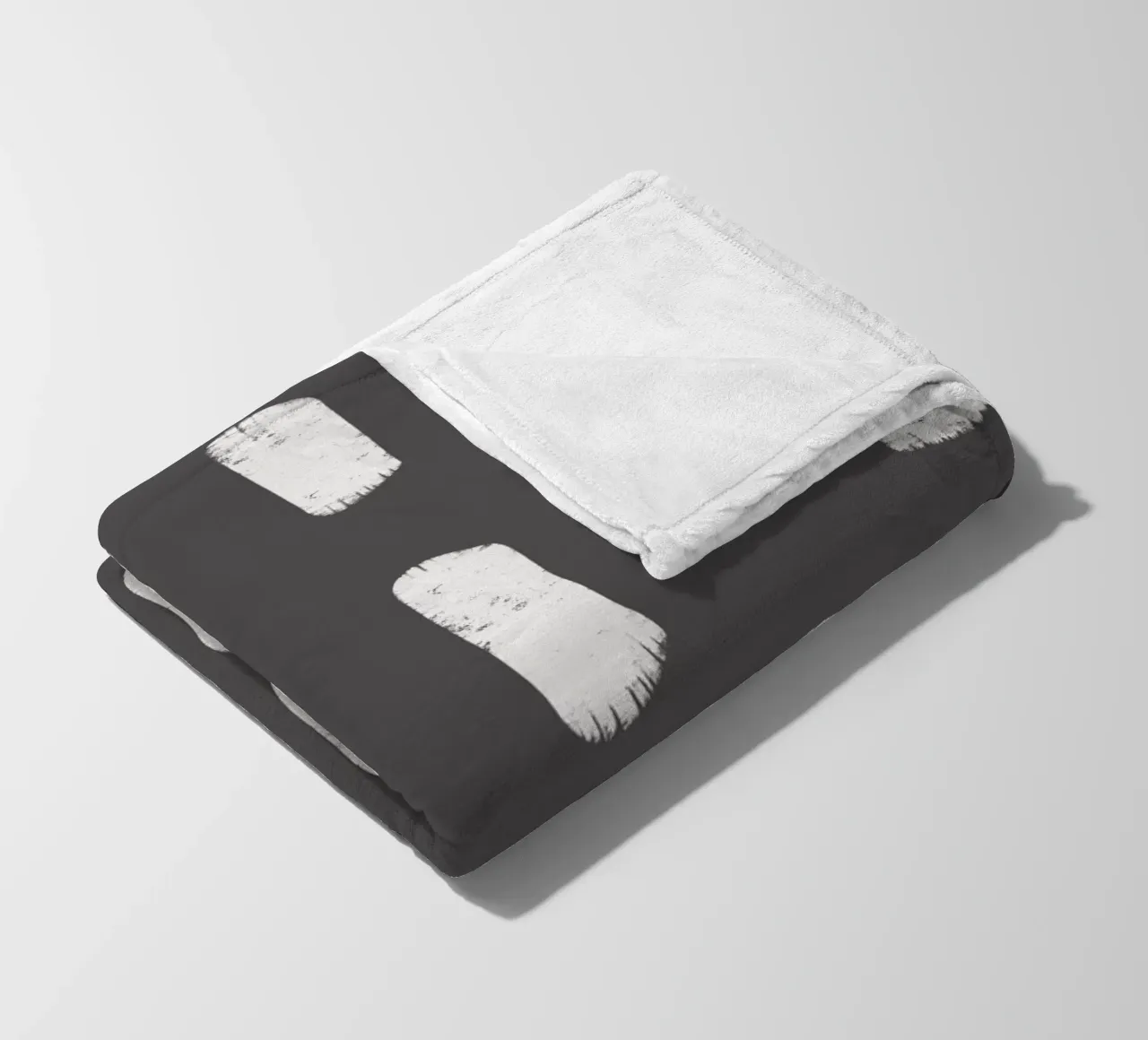 Charcoal Brushstrokes - Abstract Modern Pattern fleece blanket by susanacosta