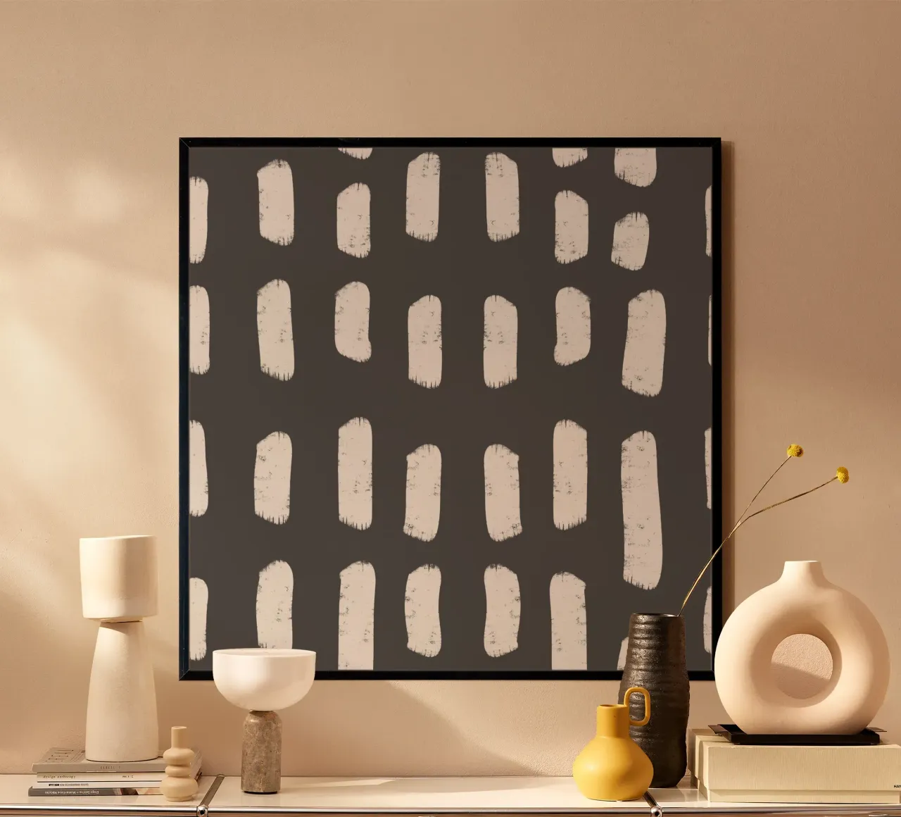 Charcoal Brushstrokes - Abstract Modern Pattern hahnemühle by susanacosta