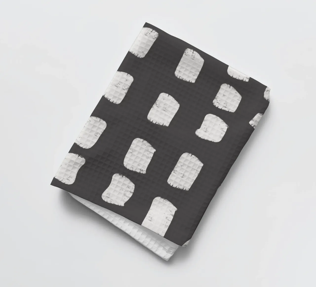 Charcoal Brushstrokes - Abstract Modern Pattern tea towel by susanacosta