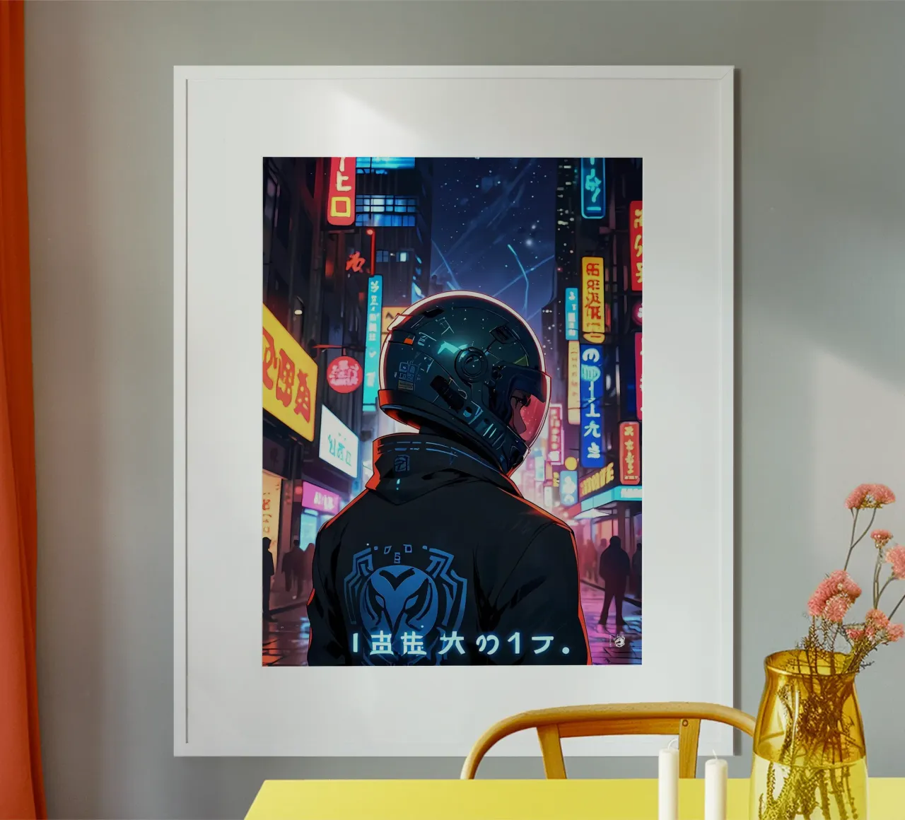Neon urbano per motociclisti poster da LM2KONE