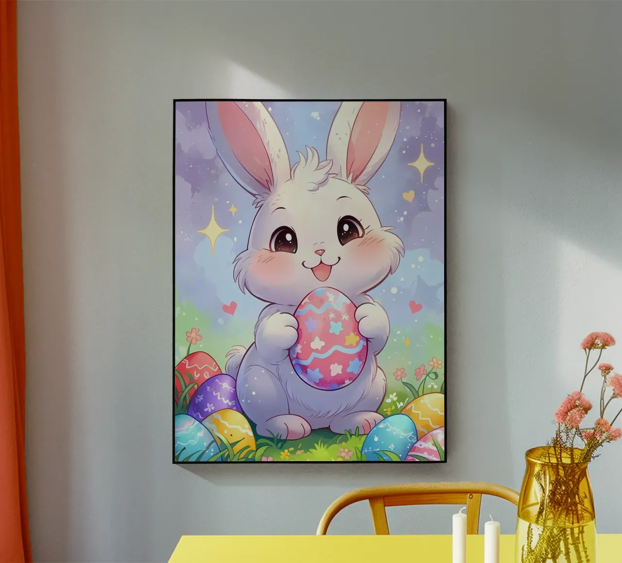 Easter eggs from the bunny acrylic glass by LM2KONE