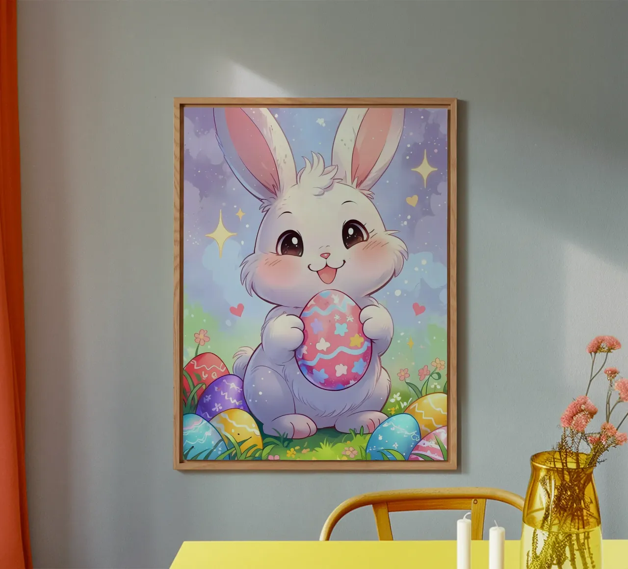 Uova di Pasqua dal coniglietto alluminio dibond da LM2KONE