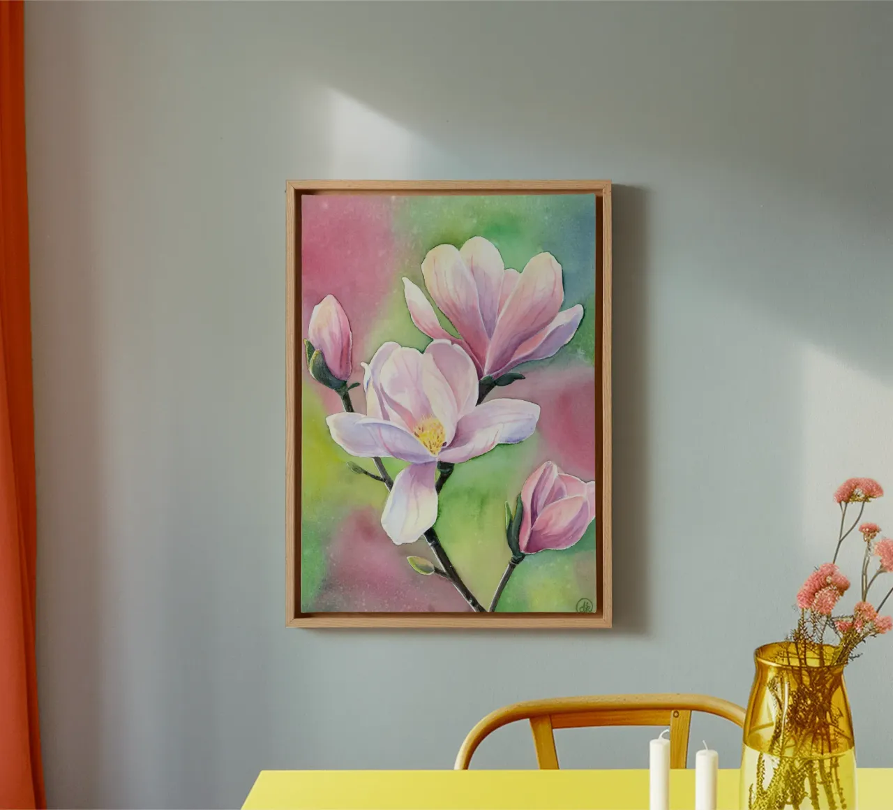 Magnolia canvas with Floater frame by DoroKaiser