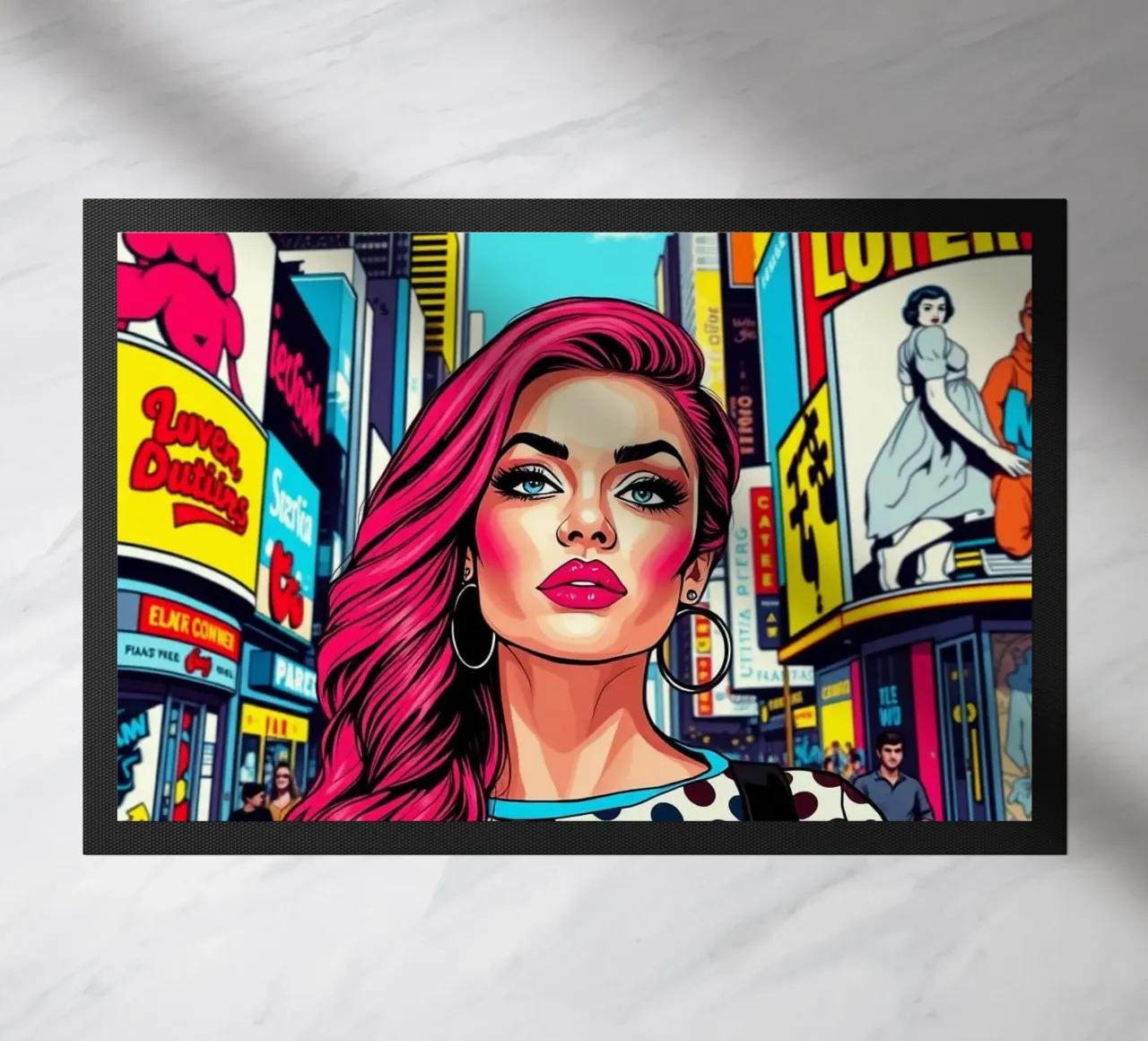 Donna a Times Square zerbino da Anita's Dream