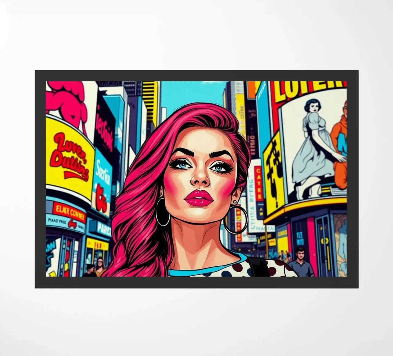 Donna a Times Square zerbino da Anita's Dream
