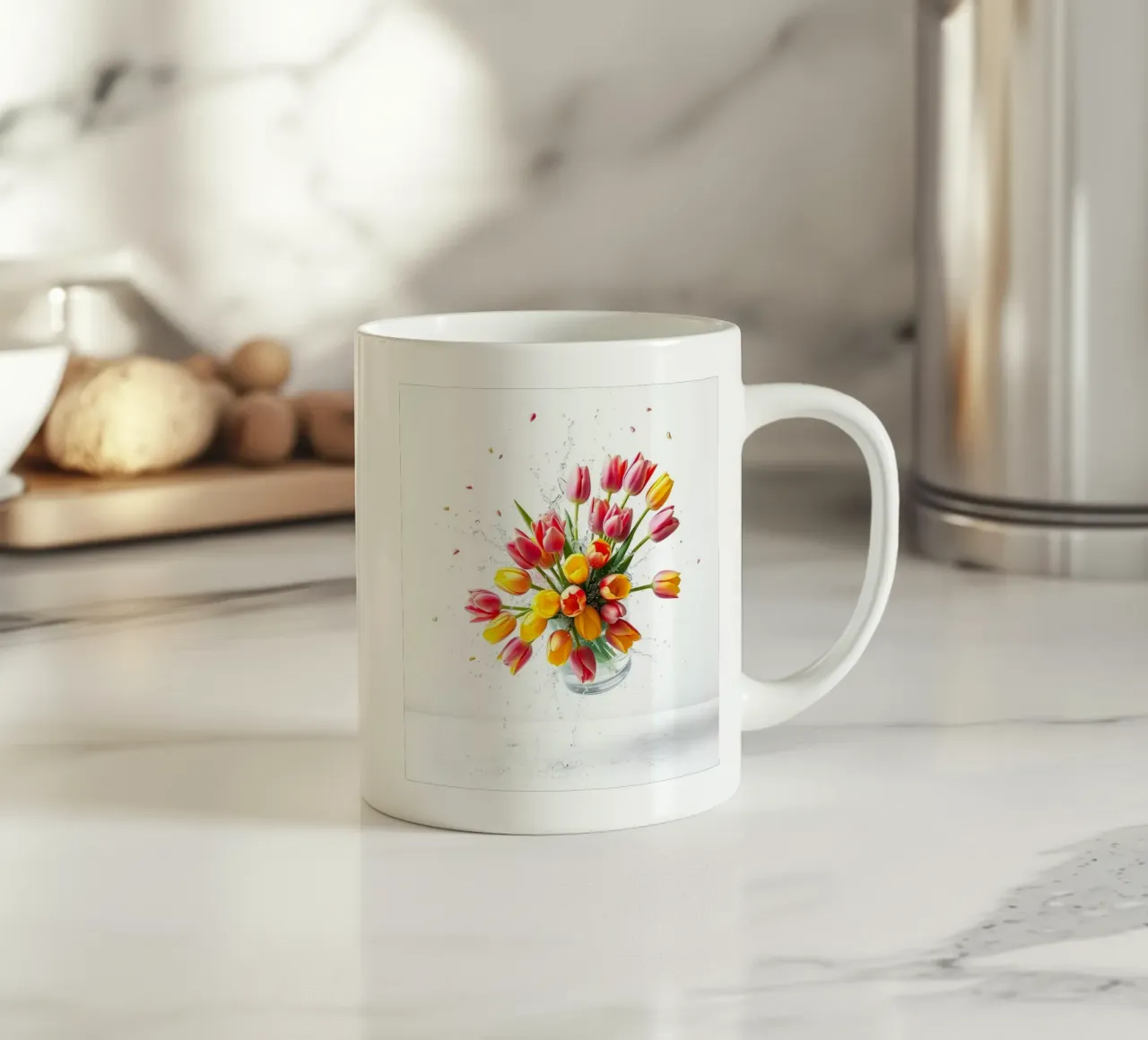 Fiori che cadono tazza in ceramica da Anita's Dream