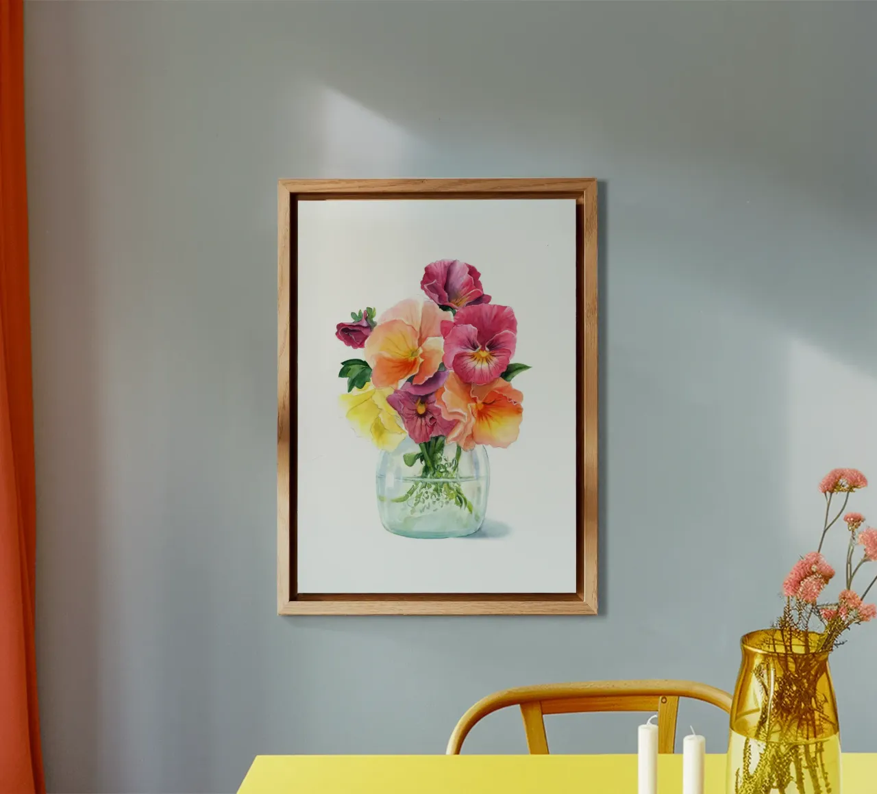 Bouquet di viole alluminio dibond da DoroKaiser