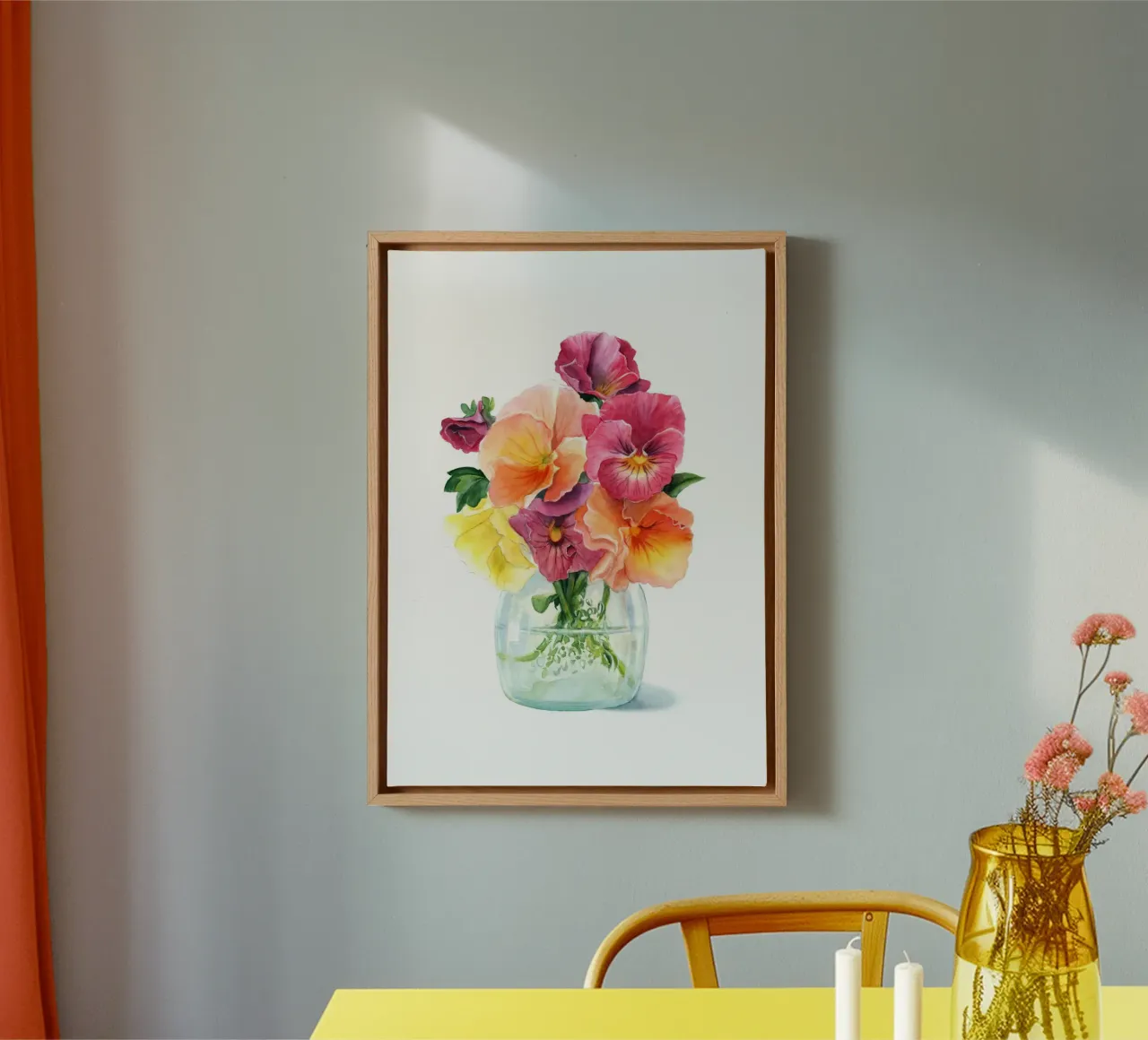Bouquet di viole tela con Cornice a cassetta da DoroKaiser