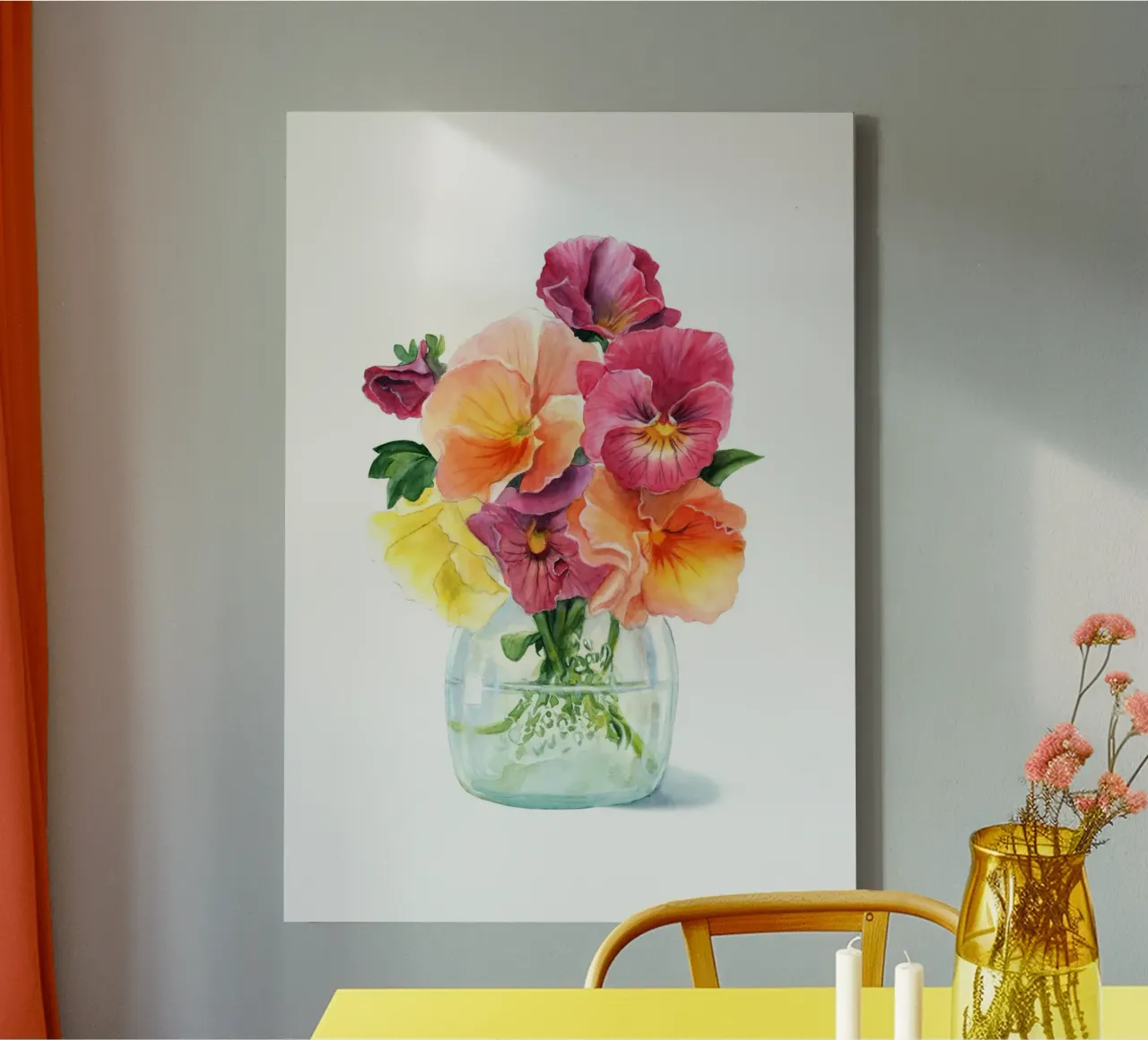 Bouquet di viole tela con Cornice a cassetta da DoroKaiser