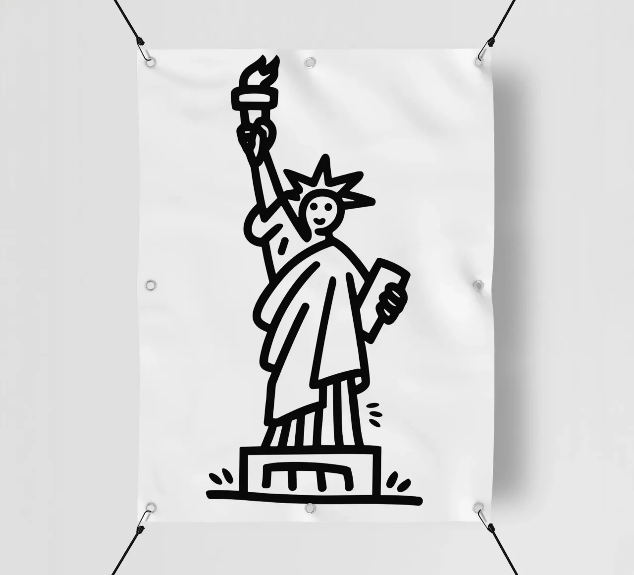 Statue of Liberty draw telo in pvc da ramosashop