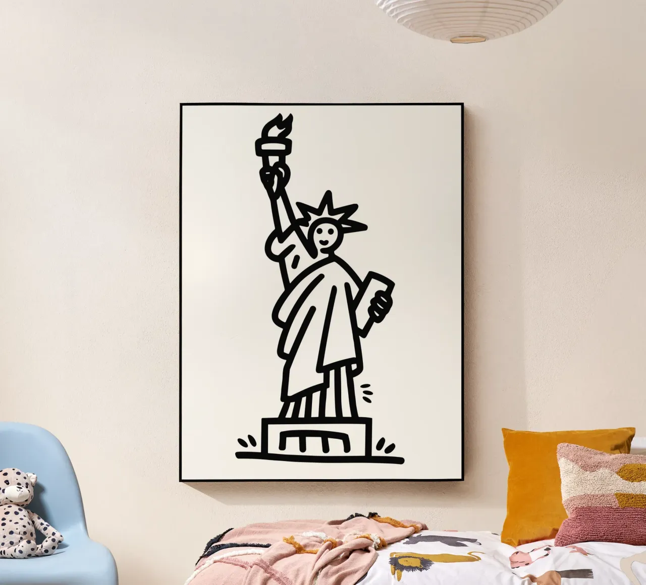 Statue of Liberty draw plexiglass da ramosashop