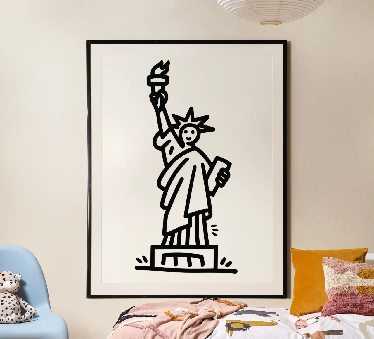 Statue of Liberty draw carta hahnemühle da ramosashop