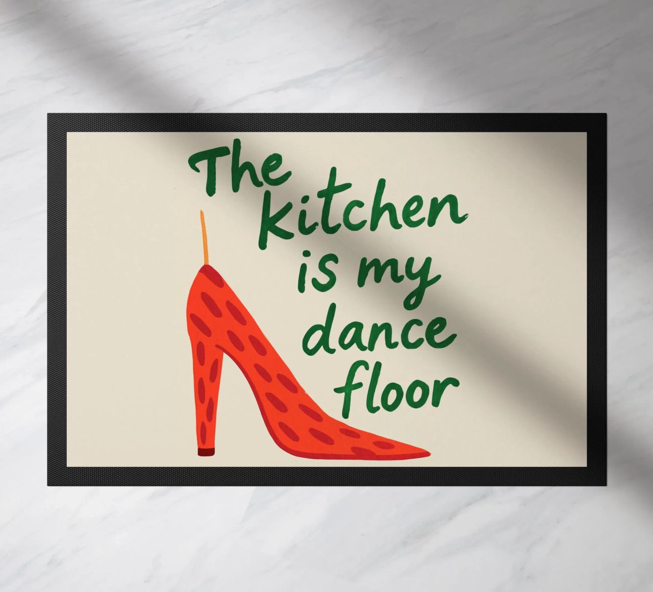 Kitchen Moves – Dancing with Style doormat by QuooodZ by MooodzArt
