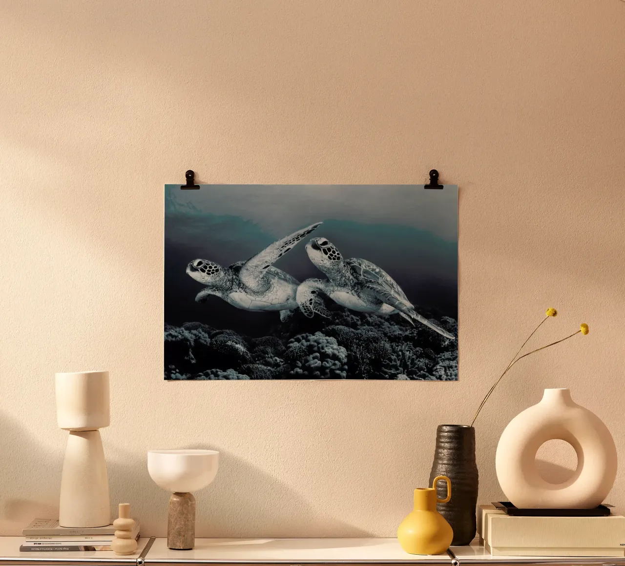 Twin Dance poster con telaio in plastica da Pictufy