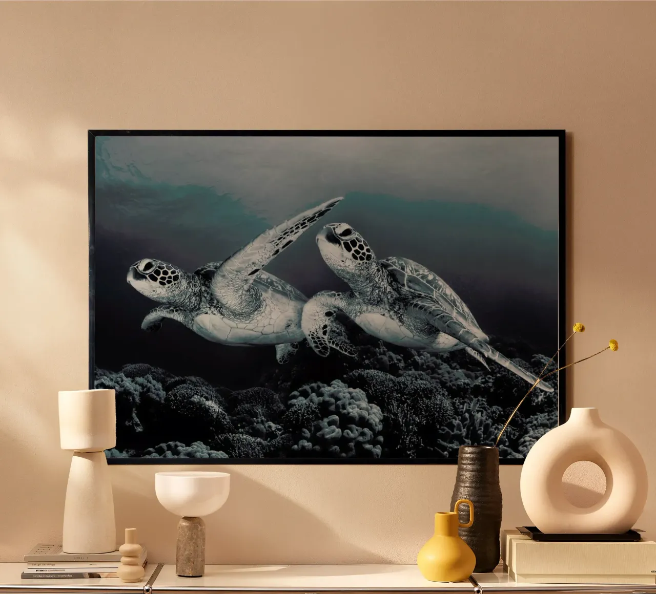 Twin Dance poster con telaio in plastica da Pictufy