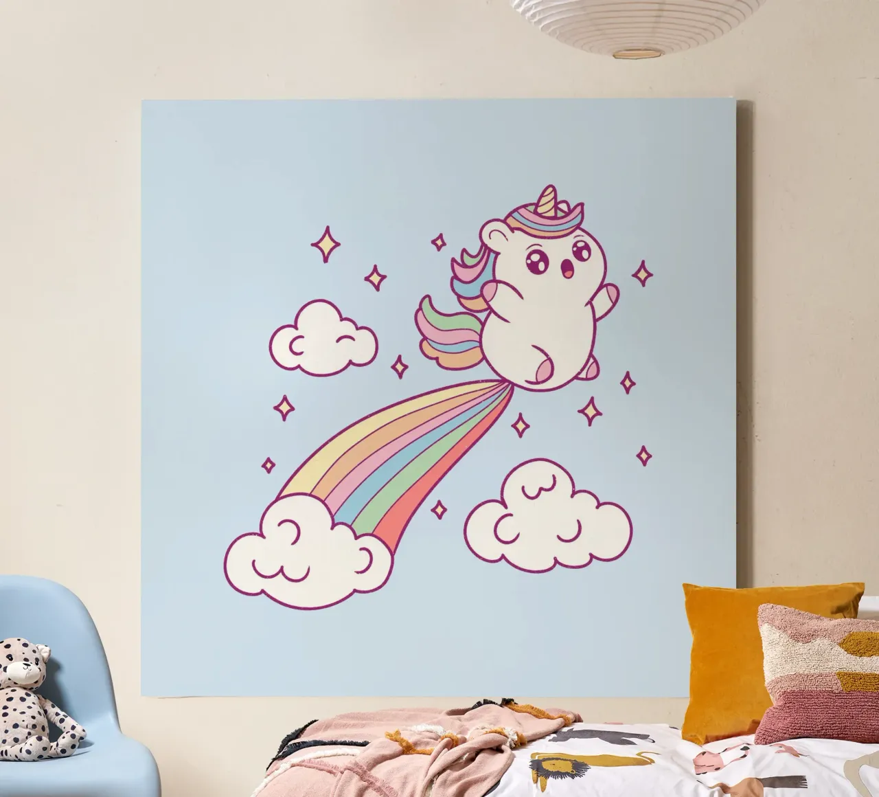 Schetshoorn canvas met Baklijst van Loobs
